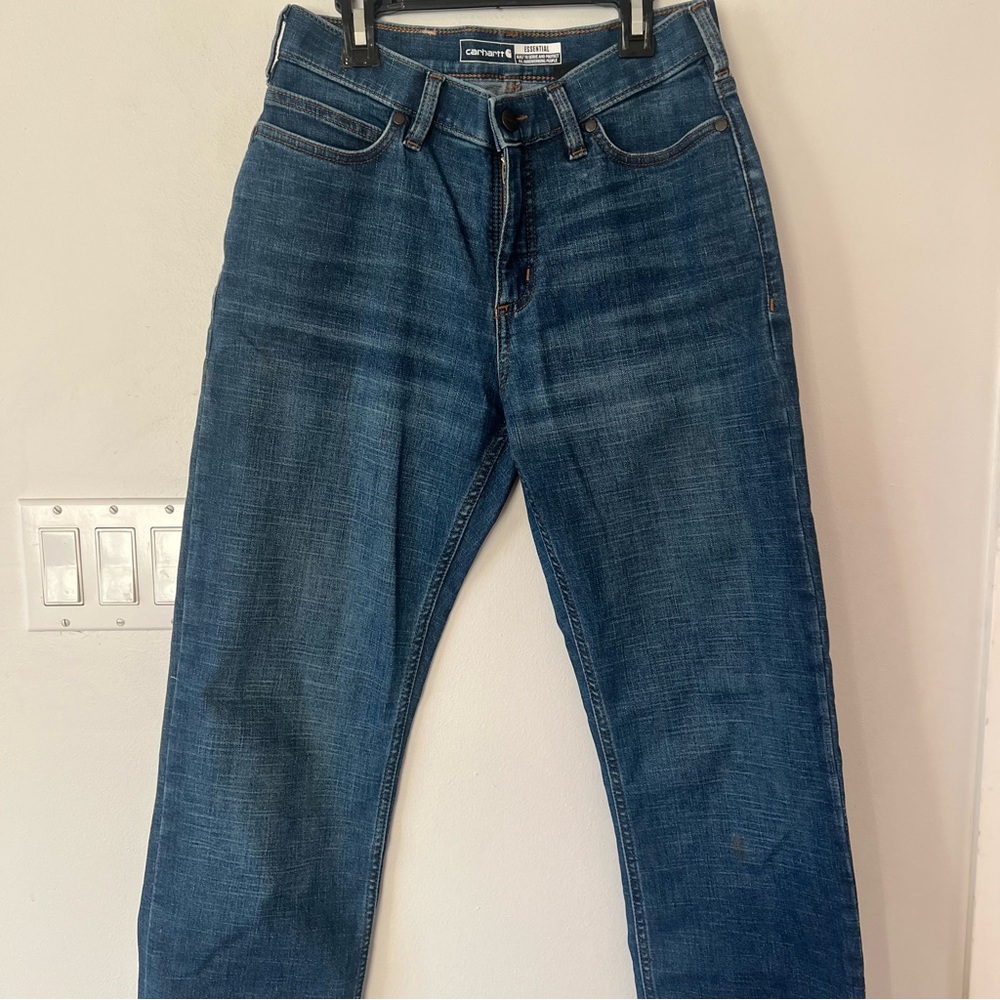 Carhartt Essential Jeans Straight Leg Women’s 2 Regular Workwear Work Western